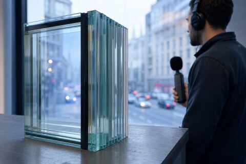 Vitrage feuilleté acoustique : choisir l’asymétrie adaptée au bruit extérieur
