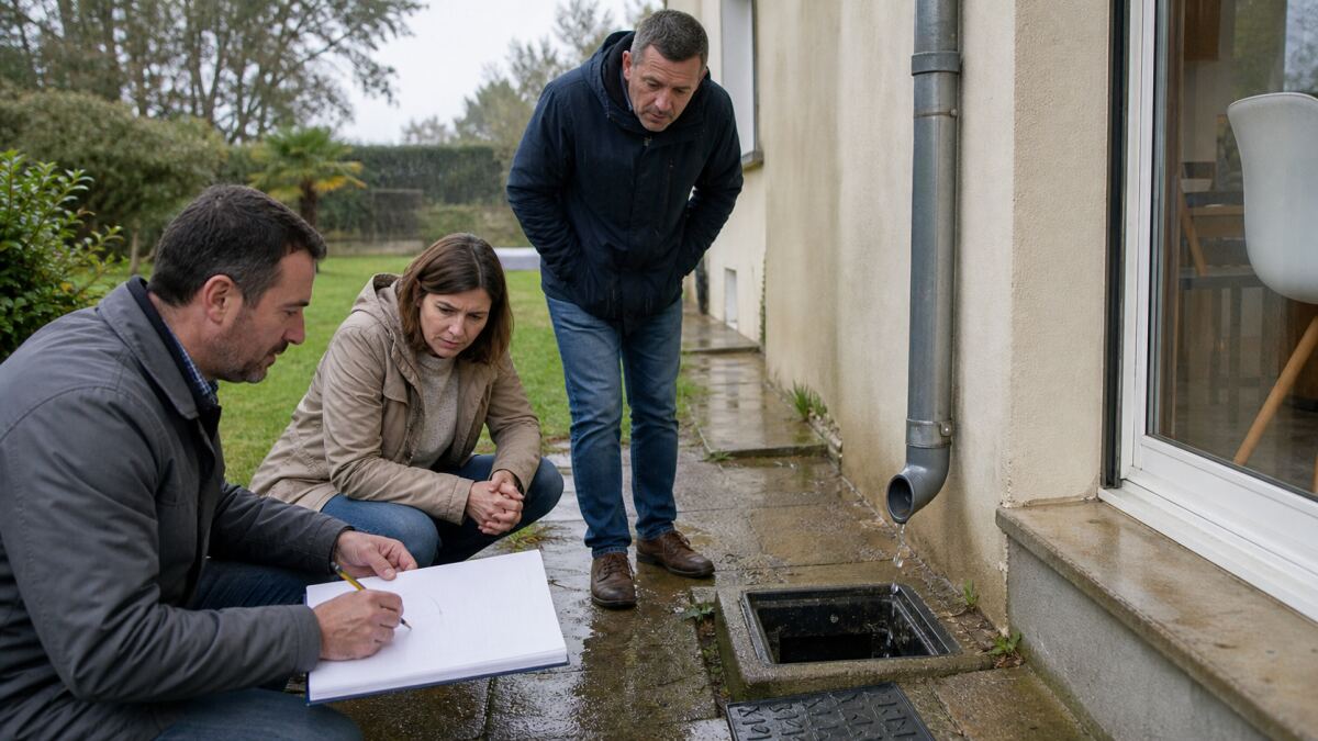 Eaux pluviales avant achat : suivre chaque descente