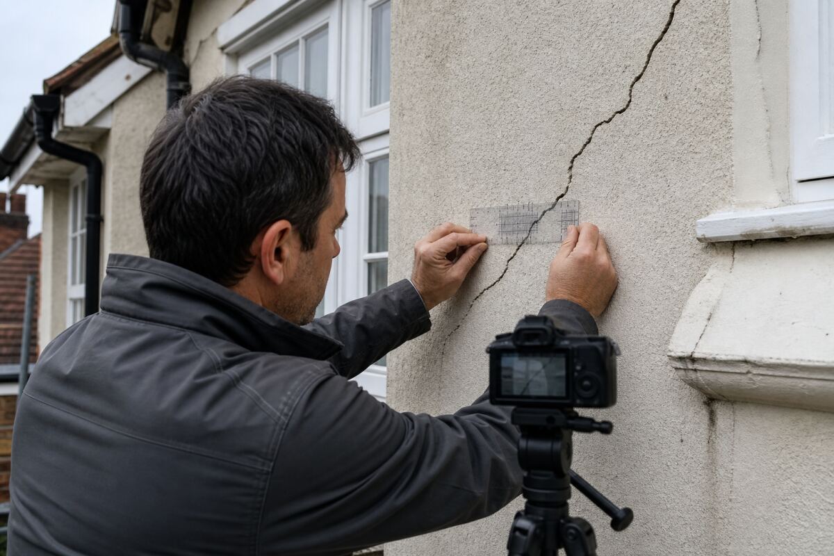 Fissure de façade : témoins, mesures et suivi