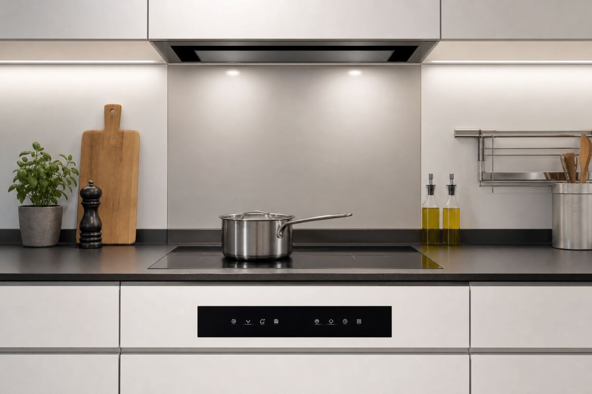 Table de cuisson accessible : commandes en façade, visibilité et sécurité