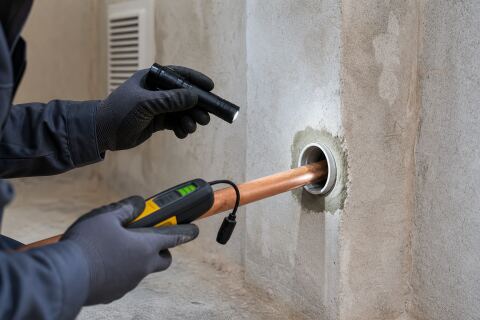 Conduite de gaz traversant un mur : fourreau, ventilation et scellement à contrôler