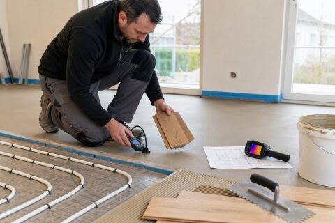 Parquet sur plancher chauffant : résistance thermique, colle et humidité