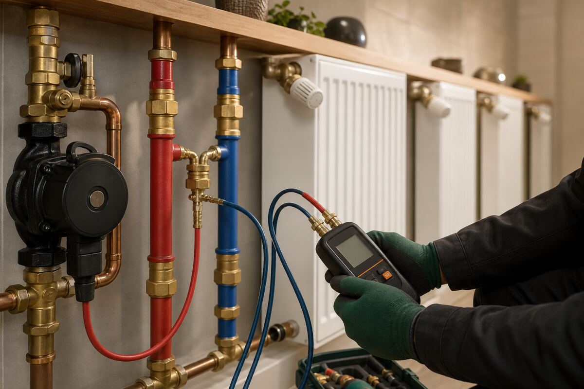 Soupape différentielle et robinets thermostatiques