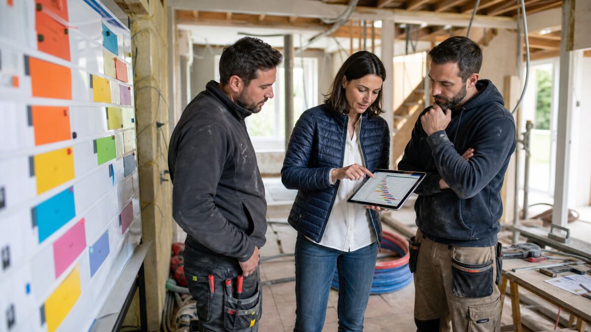 Pilotage de chantier : coordonner les entreprises