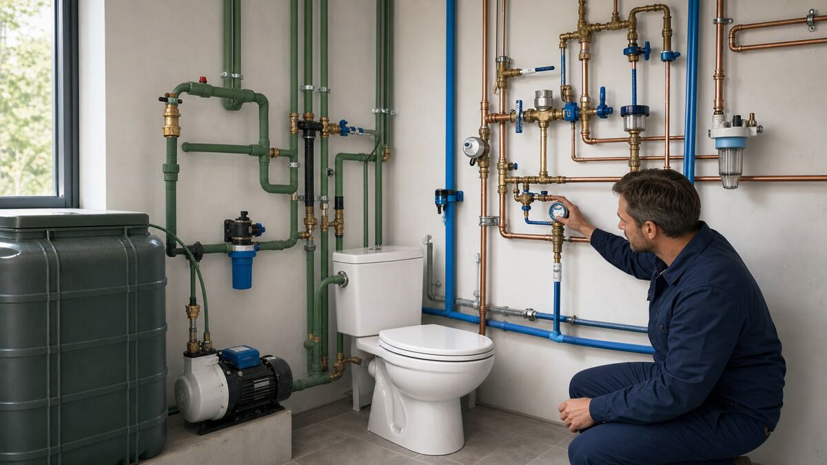 Utiliser l’eau de pluie dans la maison : usages autorisés et réseau totalement séparé