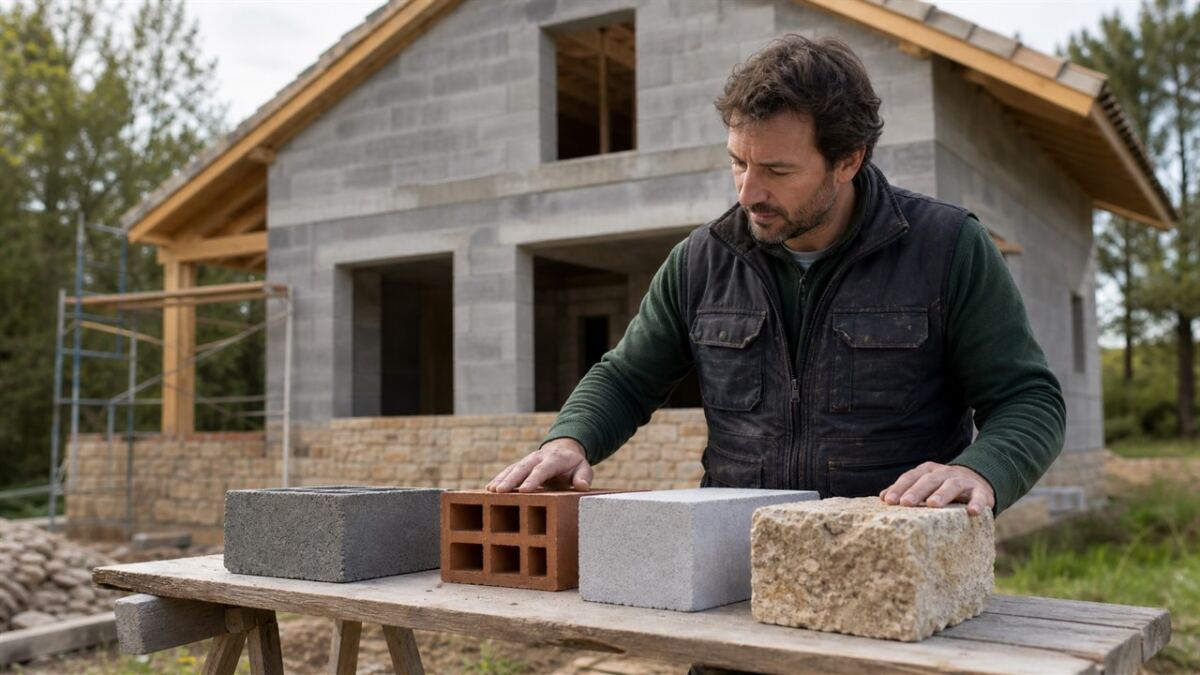 Parpaing, brique ou béton cellulaire : comparatif murs
