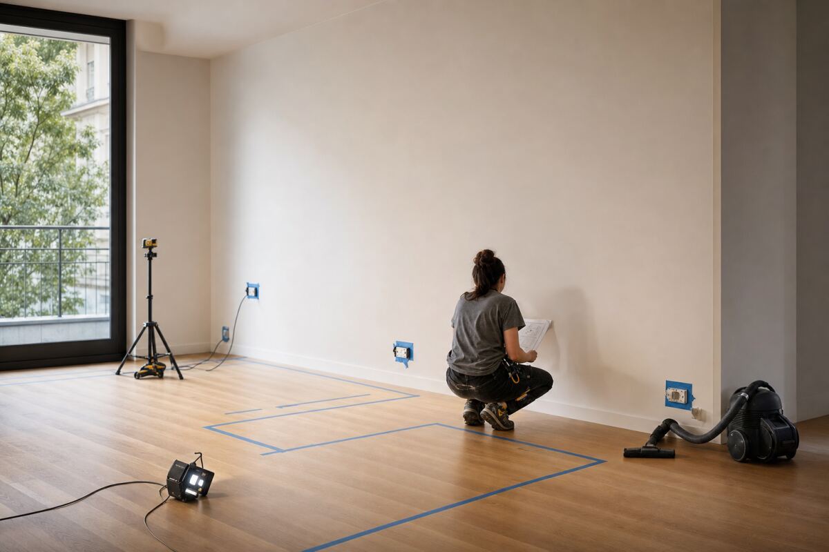 Prises mal placées après rénovation 