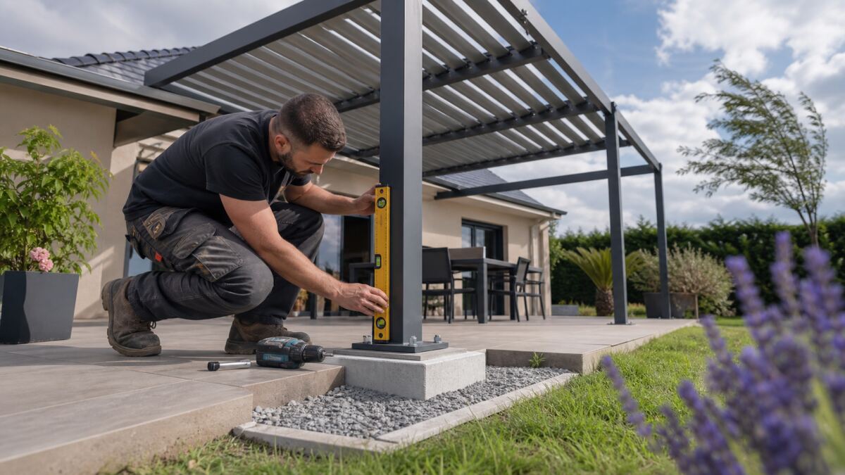 Ancrer une pergola selon le support et le vent