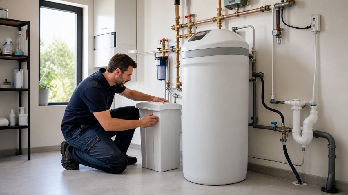 Rejets d'adoucisseur : eau, sel et évacuation