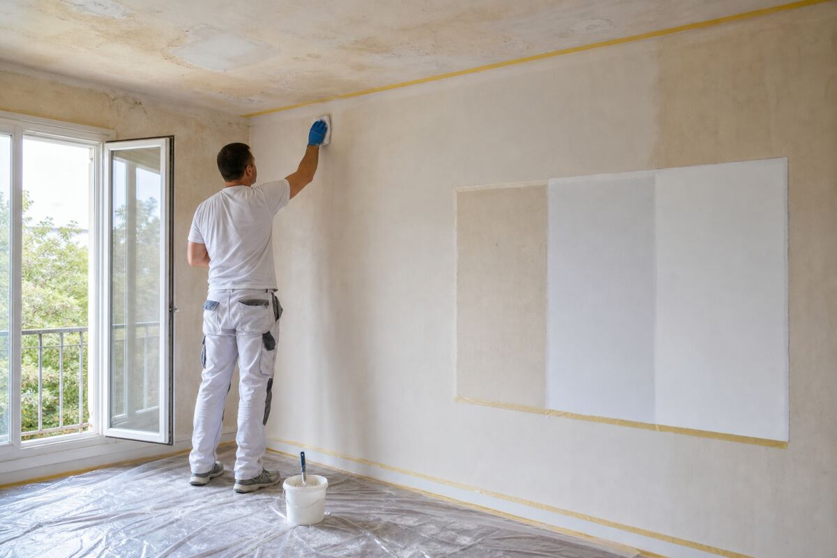 Nicotine sur les murs : nettoyer, isoler puis repeindre