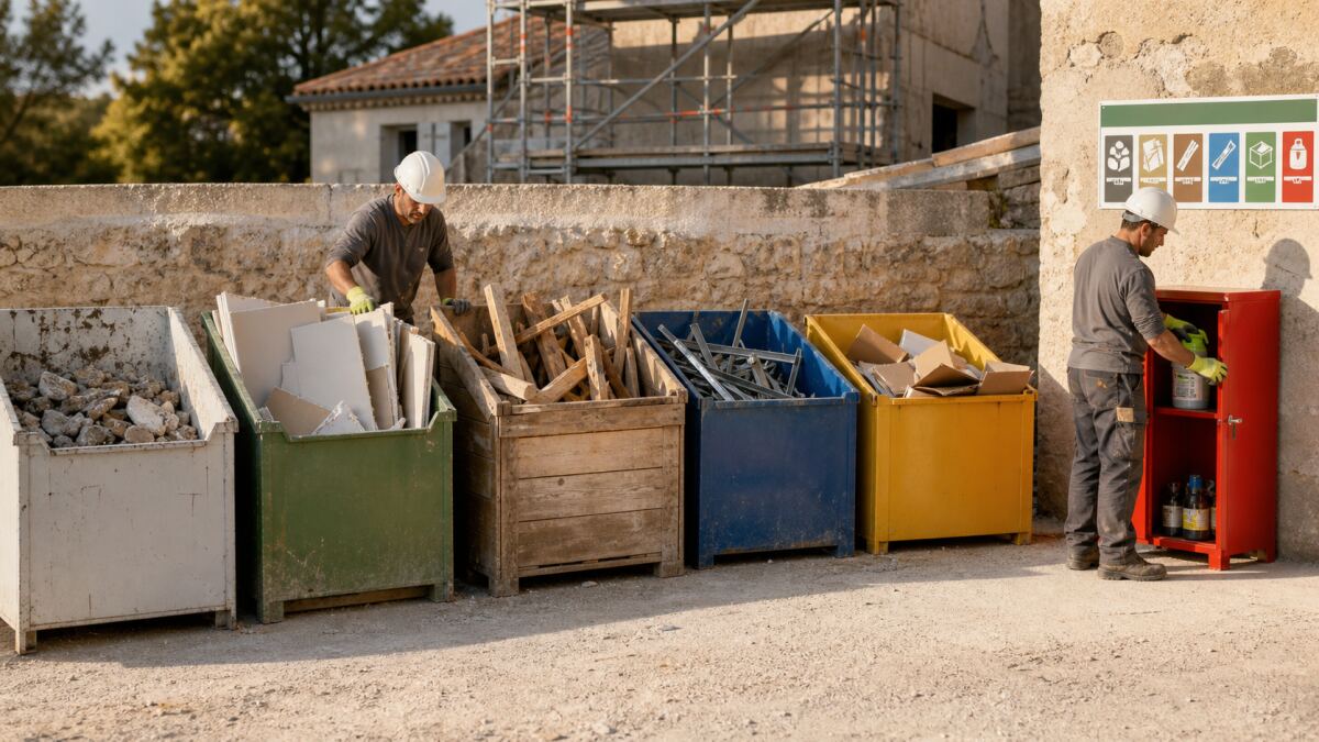 Trier les déchets de chantier sans erreur