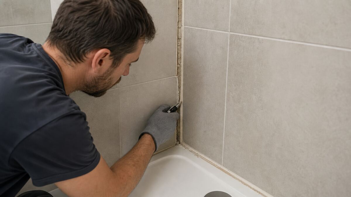 Joint de douche : reprendre après diagnostic et séchage