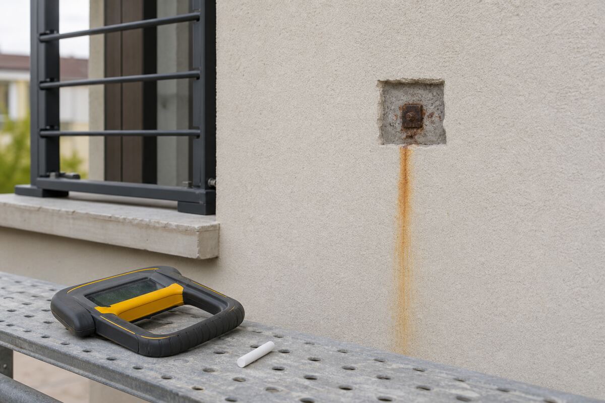 Traces de rouille en façade : trouver leur origine