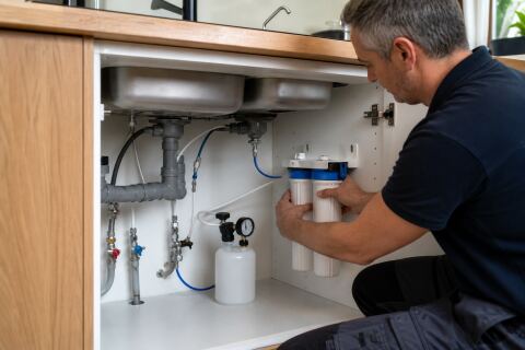 Filtration d’eau sous évier : débit, cartouches et risque de stagnation