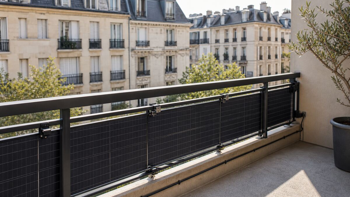 Photovoltaïque de balcon : fixation, sécurité électrique et copropriété