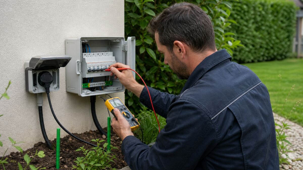 Électricité au jardin : circuits et protections