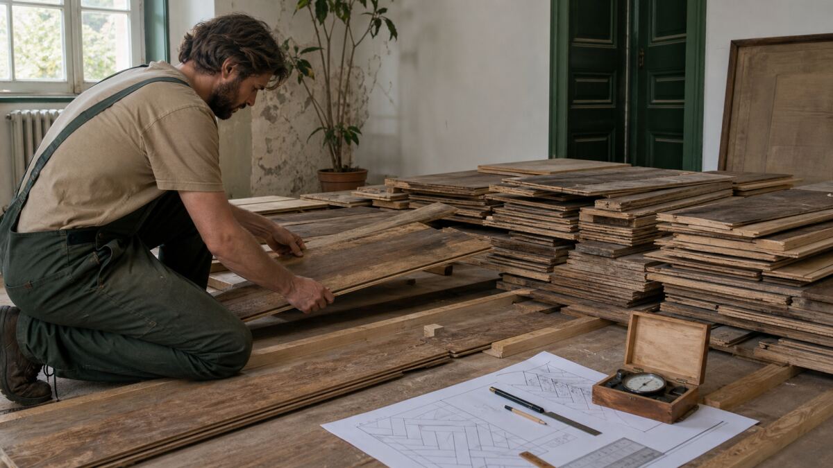 Parquet de réemploi : trier et reposer les lames
