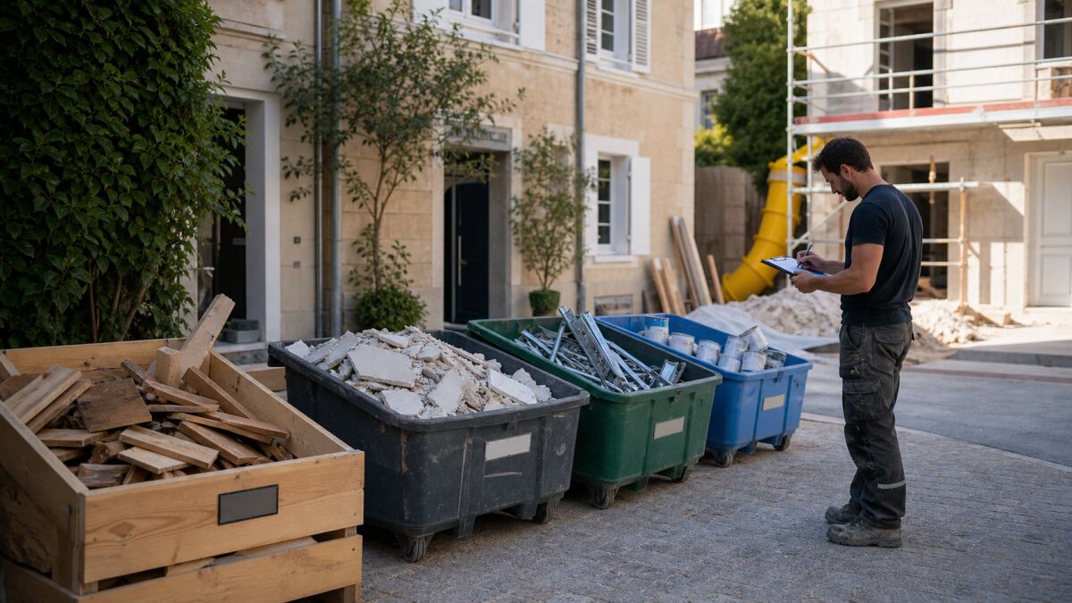 Déchets abandonnés par un artisan : preuves, mise en demeure et filière autorisée