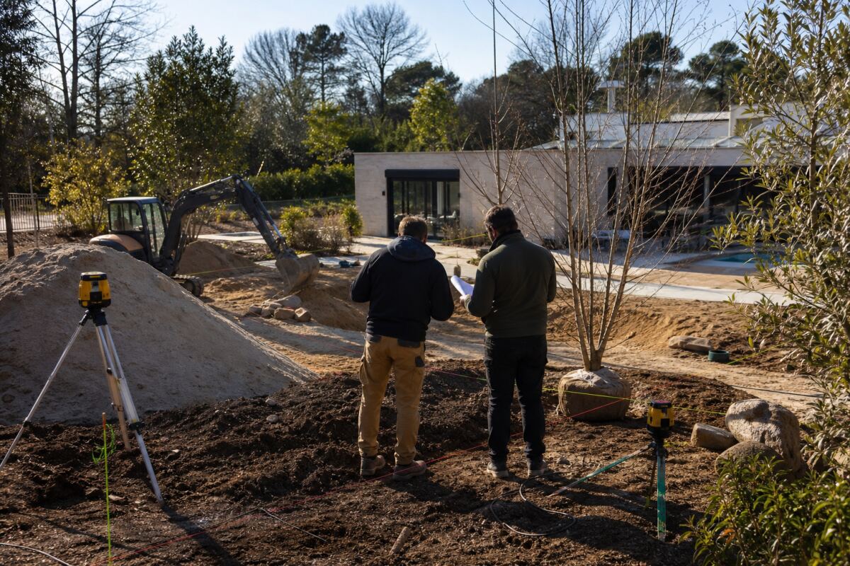 Terrassier et paysagiste : conserver pentes et terres utiles