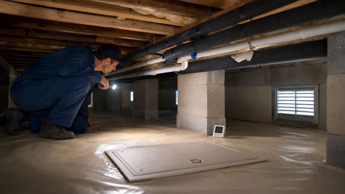 Ventiler un vide sanitaire : humidité et radon
