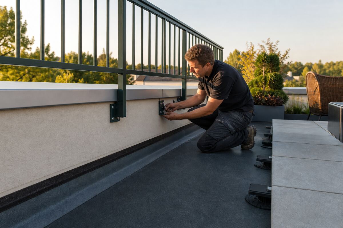Garde-corps de terrasse : préserver l’étanchéité
