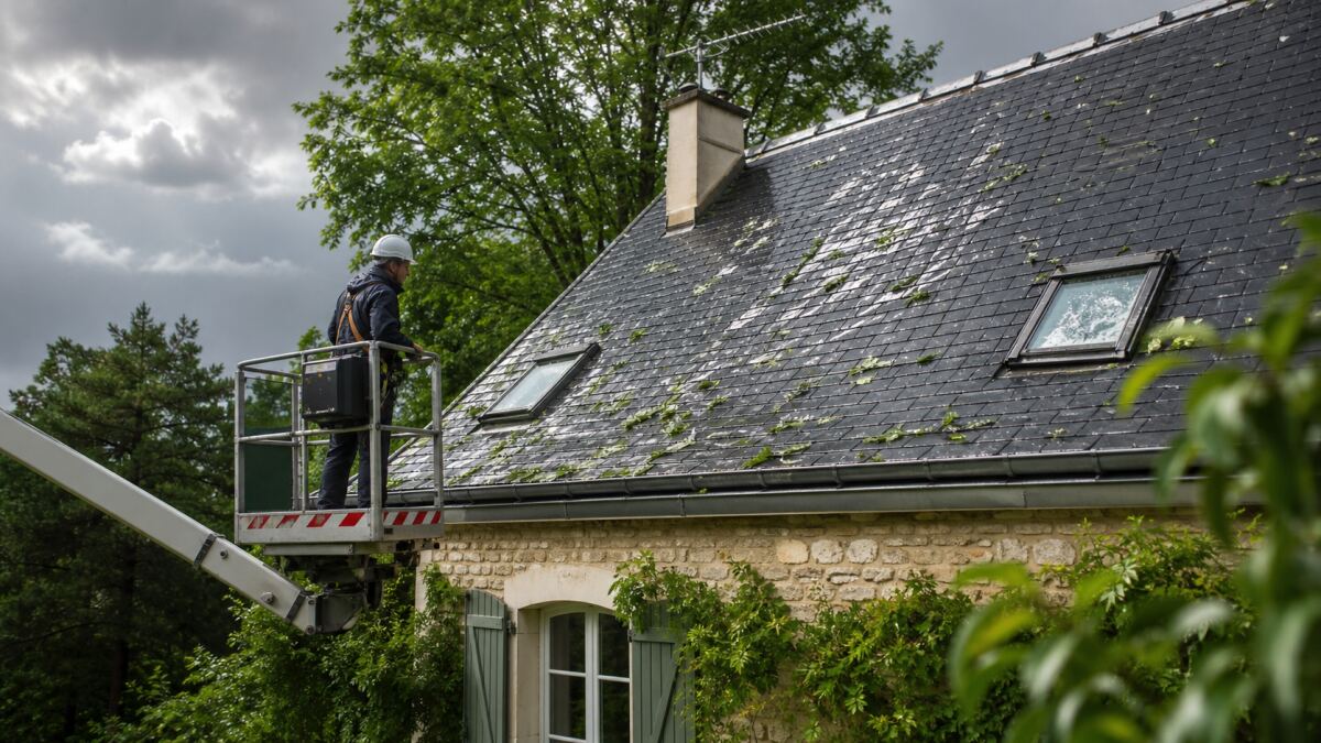 Toiture après grêle : inspecter sans monter