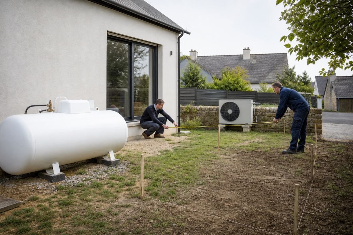 Citerne propane et extension : vérifier les distances
