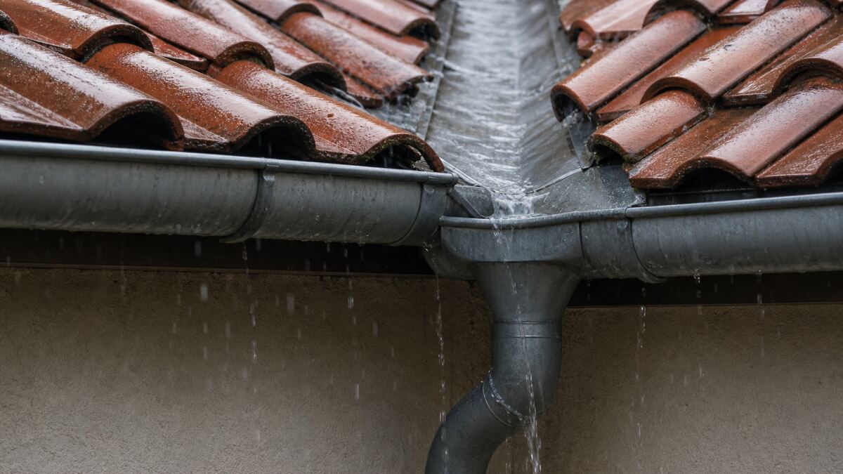 Dimensionner une gouttière : surface de toit, pluie et nombre de descentes