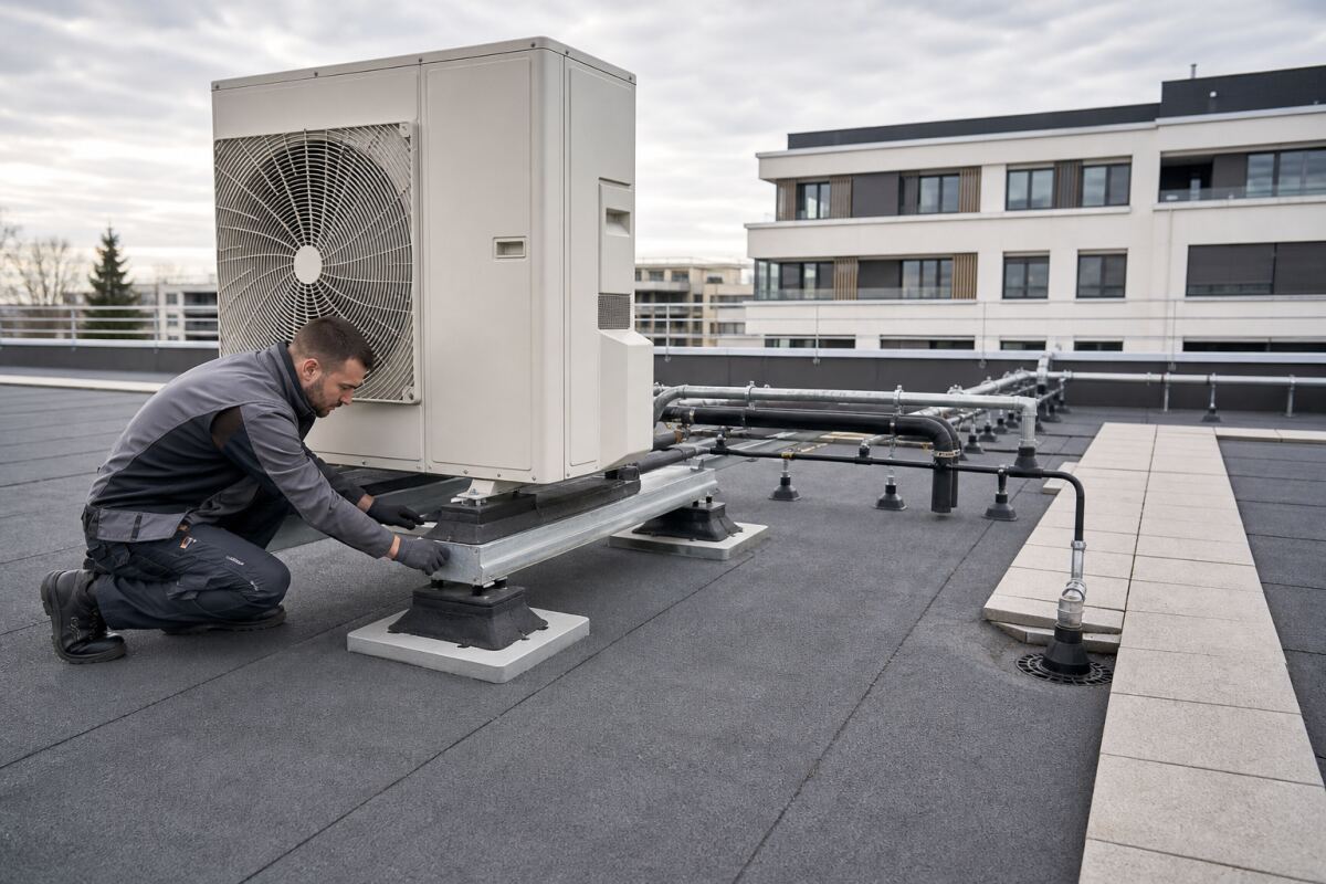 Climatiseur sur toit plat : protéger l’étanchéité