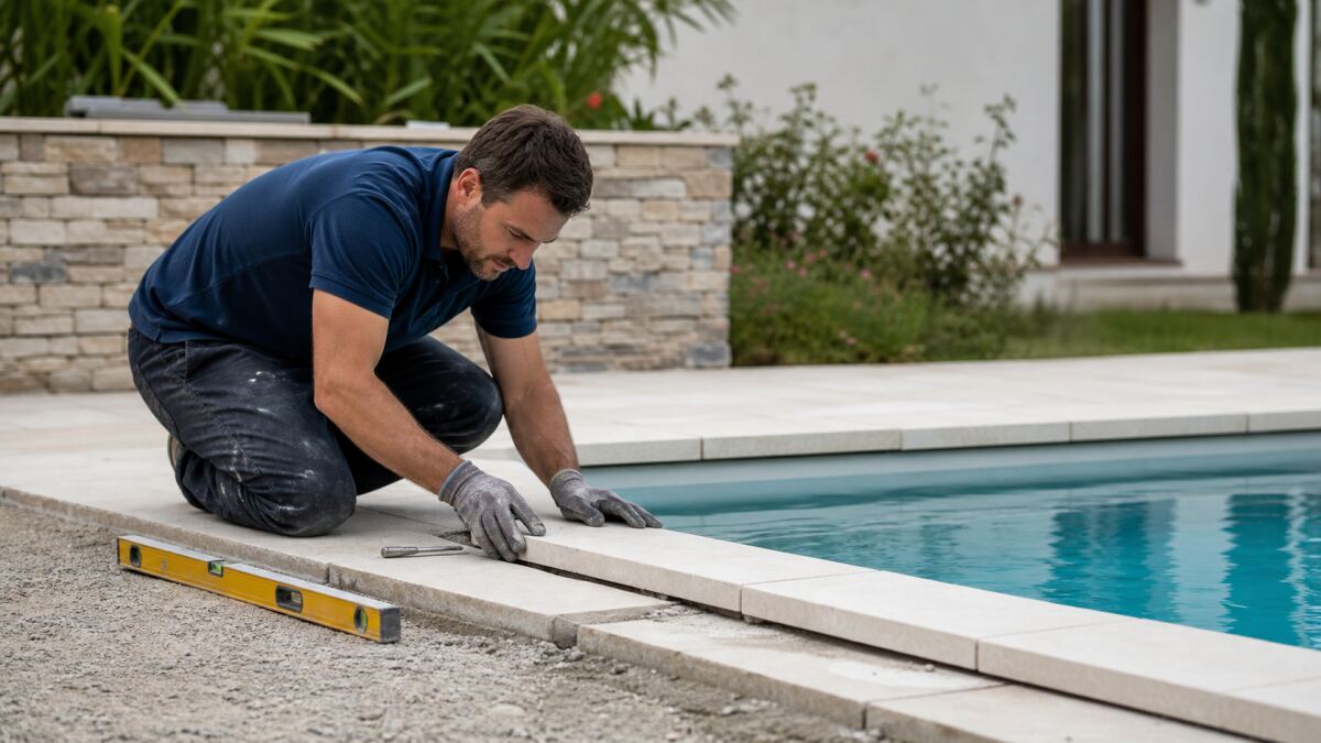 Margelles de piscine qui bougent : causes et reprise