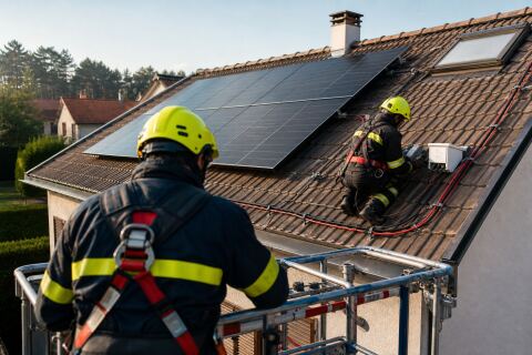 Photovoltaïque et intervention des secours : coupures, cheminements et signalétique utile