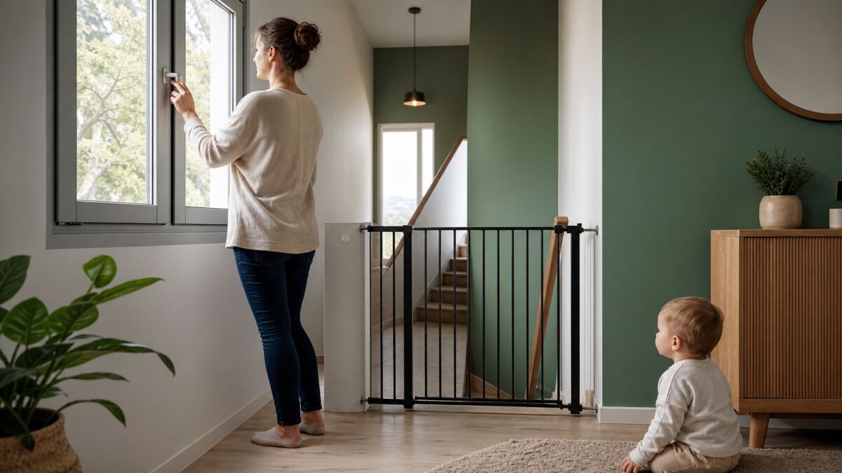 Sécuriser fenêtres et escaliers pour un enfant