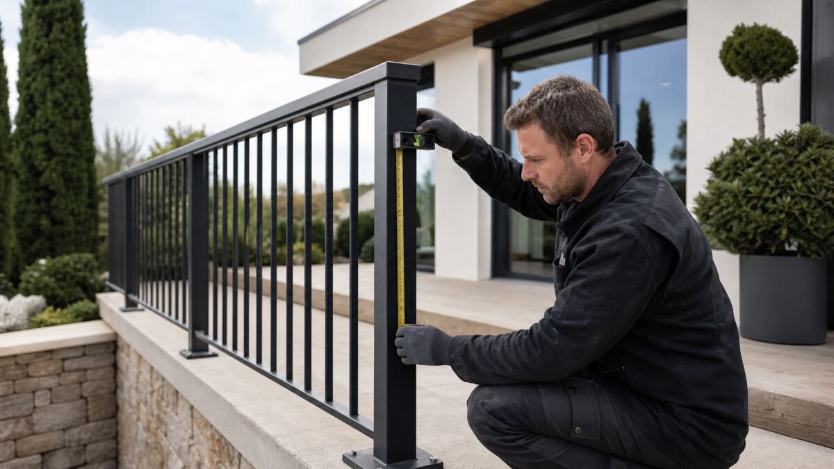 Garde-corps : hauteur, remplissage et fixation