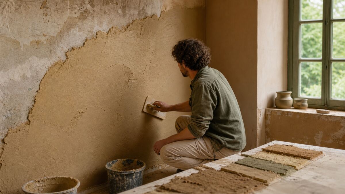 Enduit terre intérieur : support, pose et entretien