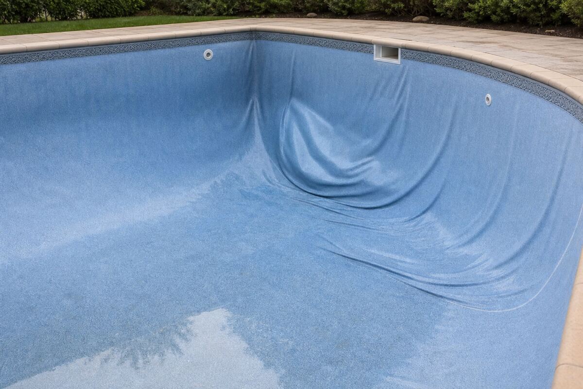 Liner plissé après l’hiver : eau derrière la membrane ou déséquilibre chimique ?