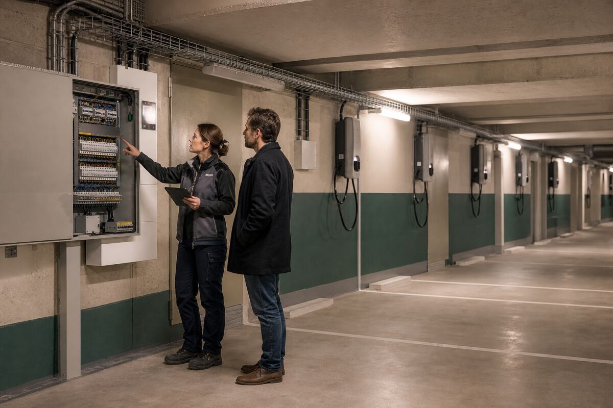 Recharge collective : puissance et coûts en copropriété