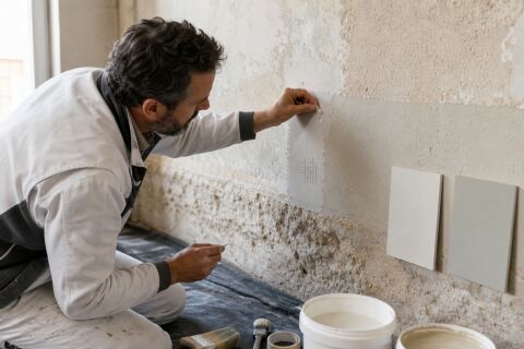 Peinture au silicate sur ancien fond organique : test d’adhérence et compatibilité