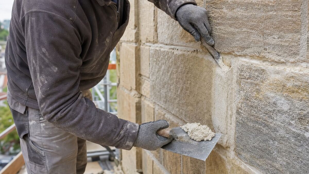 Mur en pierre : retirer le ciment et refaire les joints