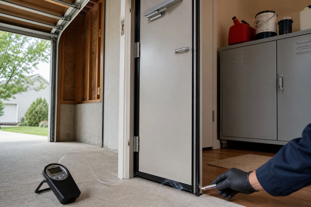 Garage attenant : empêcher les polluants d’entrer