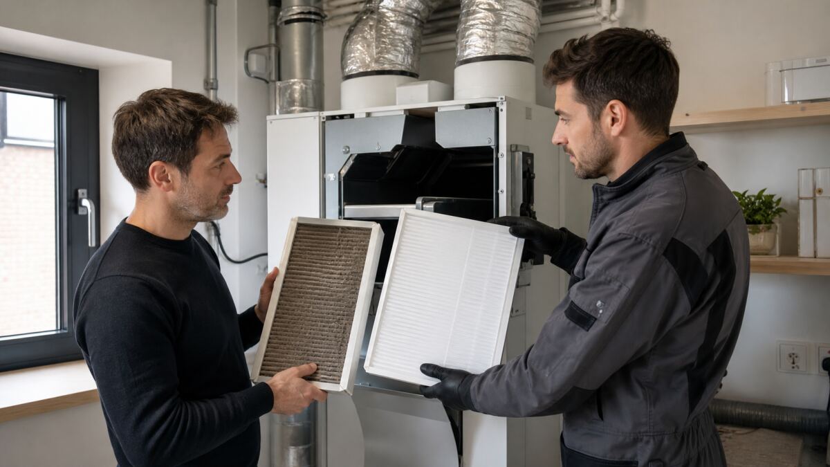 Filtres de VMC : fréquence de contrôle et conséquences d’un filtre colmaté